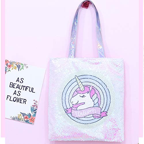 Bolsa de lentejuelas con unicornio