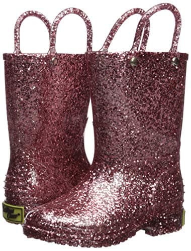 Botas de lluvia de purpurina de ciruela para la chica Bisgaard