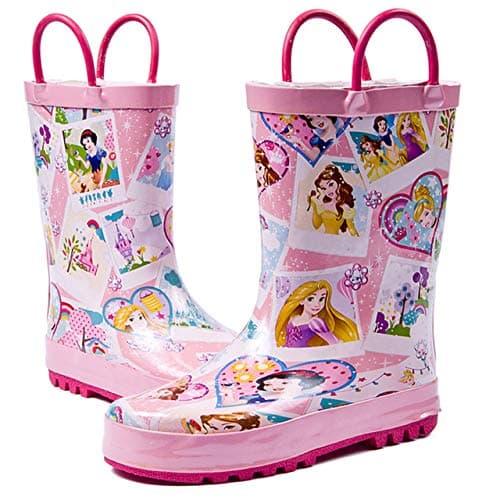 Botas de lluvia rosa de las Princesas Disney para niña