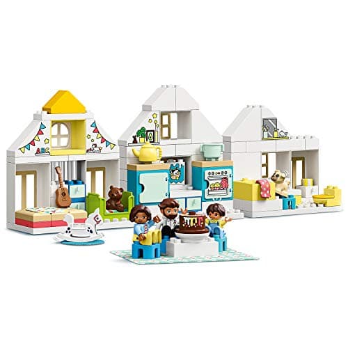 Casa de muñecas Lego Duplo, 3 en 1, con familia: en versión de casa contemporánea