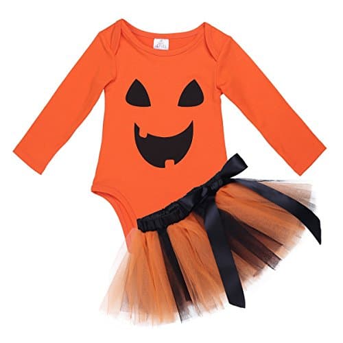 Disfraz de tutú de calabaza para niña
