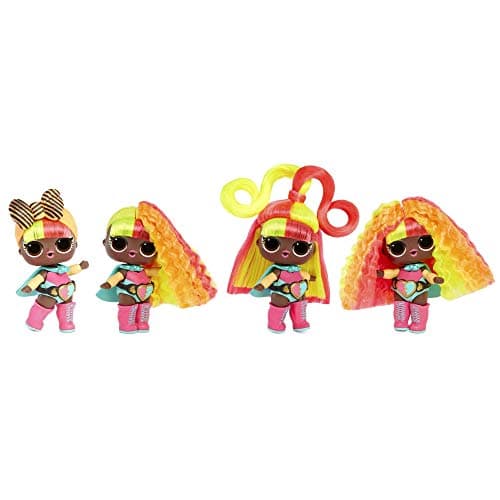Hairvibes magic orange hair mini doll para crear nuevos peinados