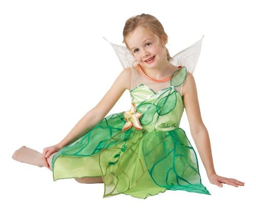 Vestido de campanilla verde con alas puntiagudas
