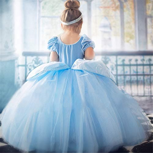 Vestido estilo Cenicienta para niña, 3,4,5 a 8 años