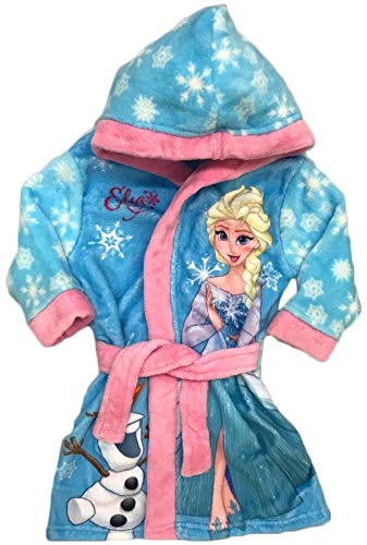  Albornoz con capucha para la princesa Elsa Congelada en color rosa y azul
