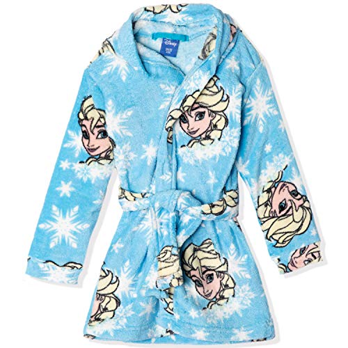  Albornoz de lana con capucha para la niña princesa Elsa Color azul congelado de 2 a 8 años