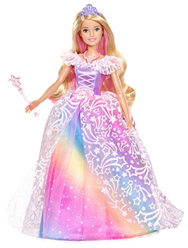 Barbie Dreamtopia con vestido de princesa arco iris