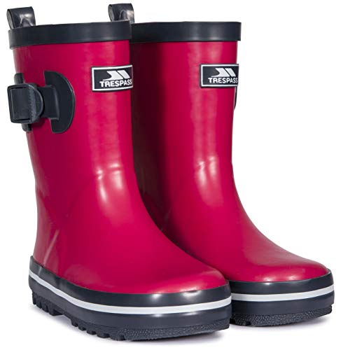 Botas de lluvia rojas de dos tonos para las chicas