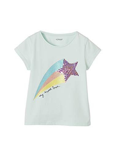 Camiseta de chica mágica con estrella fugaz de lentejuelas reversibles Rainbow Verdaubet