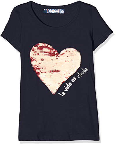 Camiseta de diseño para la chica con el corazón brillante