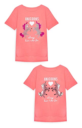 Camiseta mágica de niña con lentejuelas reversibles Duo Unicornios Primark