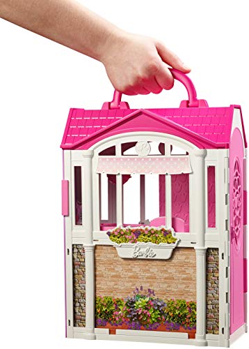 Casa de muñecas Barbie portátil y compacta
