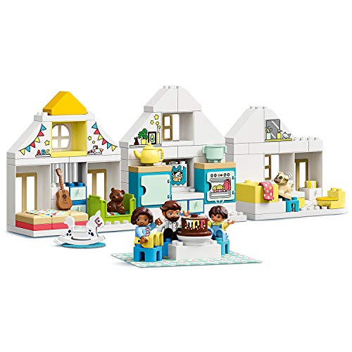 Casa de muñecas Lego Duplo, 3 en 1, con familia: en versión de casa contemporánea