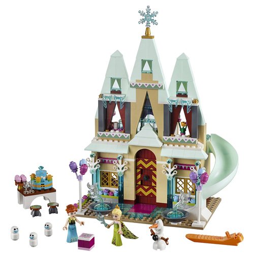 Castillo de Arendelle, Elsa y Anna de Frozen 2 dados 5 años de Lego Princesa Disney con tobogán
