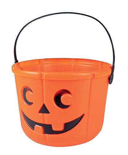 Cubo de calabaza para recoger las bombas de Halloween