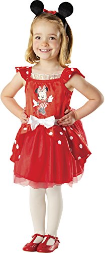 Disfraz de carnaval de Minnie Mouse rojo para chica
