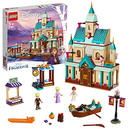 El castillo de Arendelle en Lego, Elsa y Anna de Frozen 2 dados 5 años