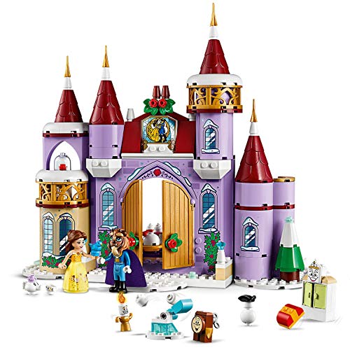 El castillo de Belle en lego con Belle y los personajes de la bestia