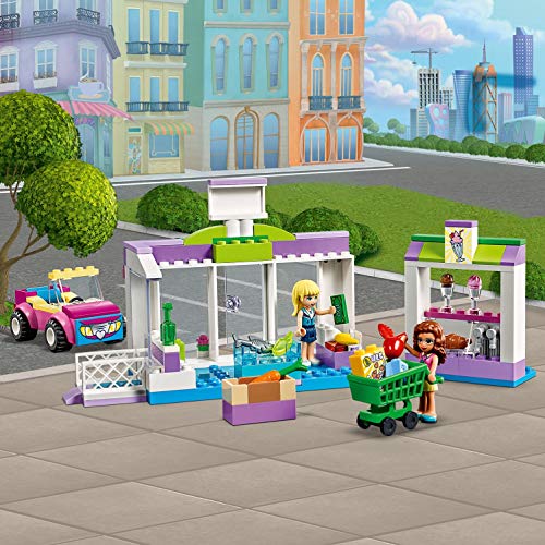 El supermercado de los amigos de Lego de Heartlake City para comprar con Stéphanie y Olivia