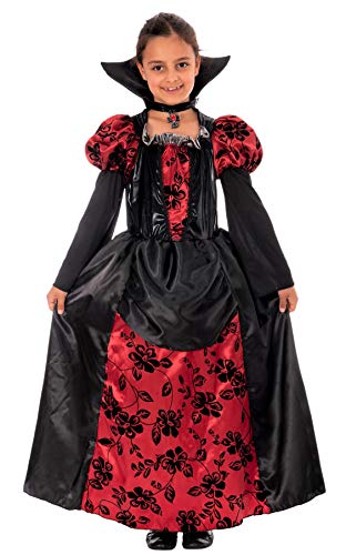 Elegante vestido de princesa vampiro para la fiesta de Halloween