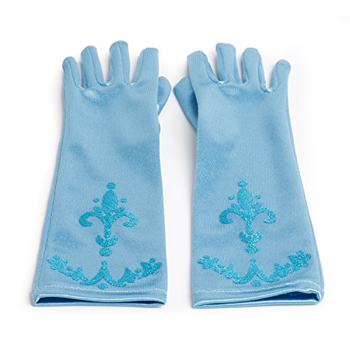 Guantes azules de Cenicienta para chica