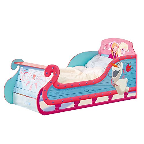 La cama de trineo de la princesa Elsa y Anna para niñas