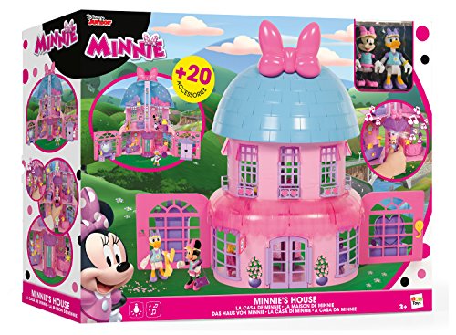 La casa de muñecas de Minnie, rosa y plegable