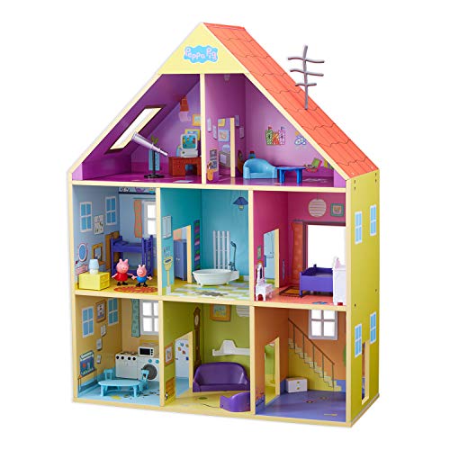 La casa de muñecas de Peppa Pig con sonido y figuras