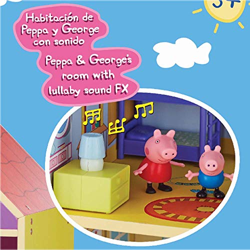 La casa de muñecas de Peppa Pig con sonido y figuras
