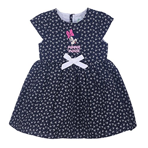 Minnie Mouse Vestido de verano para niña, azul oscuro