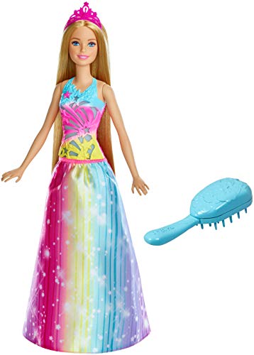 Muñeca Dreamtopia con vestido de princesa arco iris