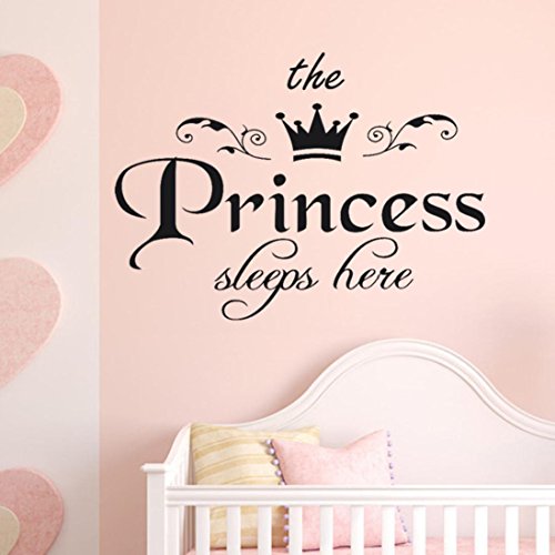 Pegatina de pared para la decoración de la princesa chica