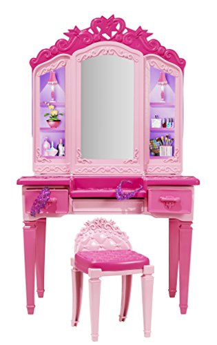 Peluquería de Barbie rosa para niña