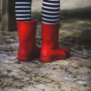 ¡Botas de lluvia realmente girly!