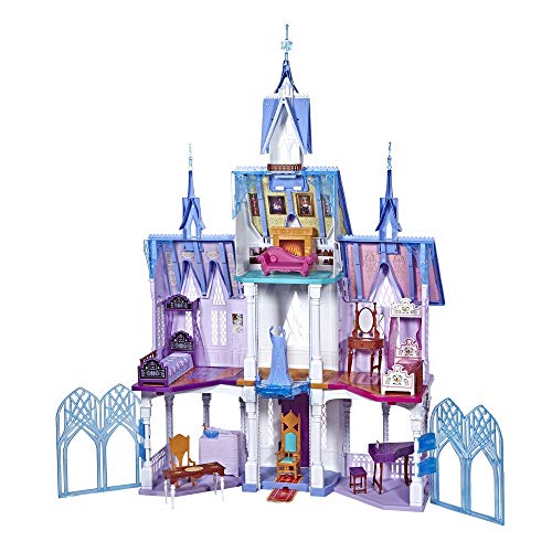 Una casa de muñecas que parece un castillo: Elsa y Anna del Castillo Arendelle de Disney