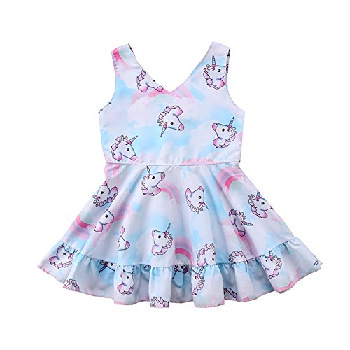 Vestido de bebé unicornio para el verano