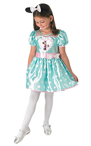 Vestido de disfraz de carnaval Minnie Mouse azul turquesa