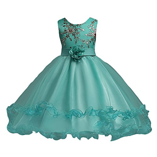 Vestido de princesa verde hinchado