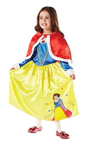Vestido Blancanieves para chica con una capa de Disney, versión de lujo